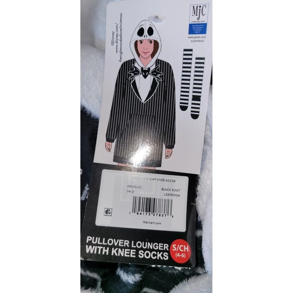 Disney Tim Burton's The Nightmare‎ Before Christmas Pullover Lounger Knee Socks